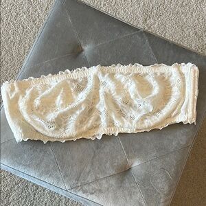 Aerie Lace Bandeau Bra - Cream